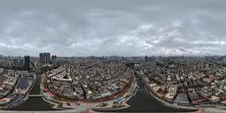 Cloudy, overcast, river HDR