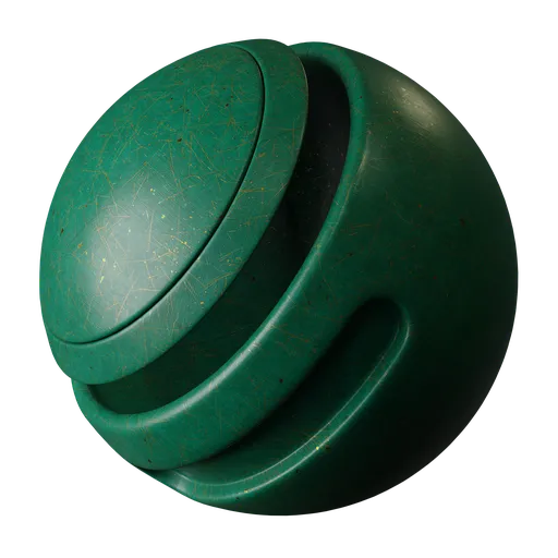 Green scratched brushed metal
