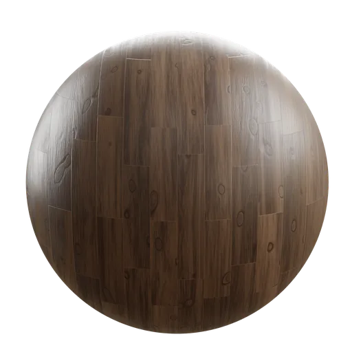 Dark brown procedural wood texture for 3D rendering and PBR applications in Blender 3D.