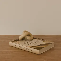 Craft Design Book with Knot Sculpture