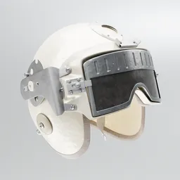 Used Retro Pilot Helmet