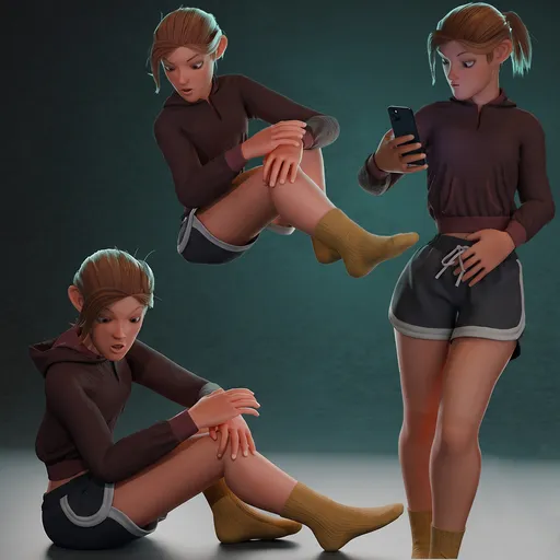 Milany Female Character - rigged