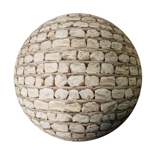 High-resolution PBR texture of weathered Maldivian coral bricks, ideal for authentic 3D architectural renders.