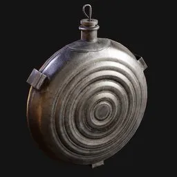 1858 US Civil-War Bullseye Canteen