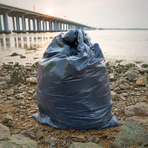 Black Garbage Bag