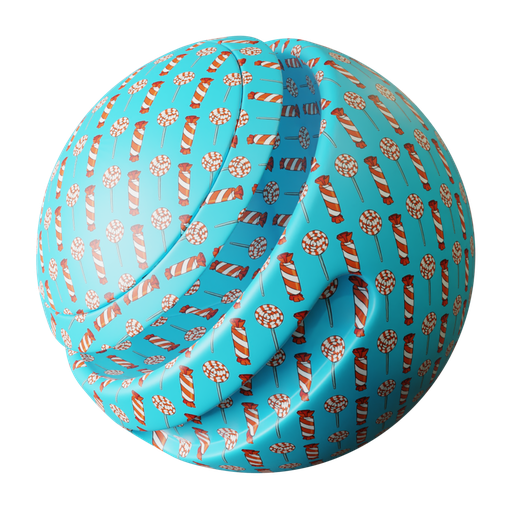Candy Wrapping Paper 03 FREE paper materials BlenderKit