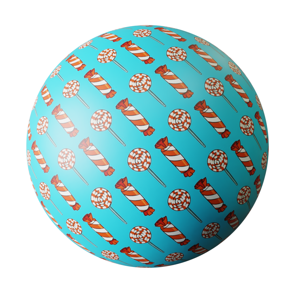 Candy Wrapping Paper 03 FREE 3D paper materials BlenderKit