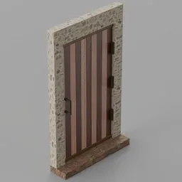Rectangular Wooden Door