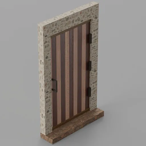 Rectangular Wooden Door