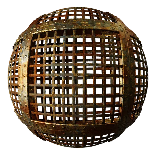 Metal Rivets Rust Grill