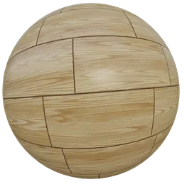 Seamless Beech Wood Plank PBR texture for 3D modeling and rendering, high-resolution 2K.