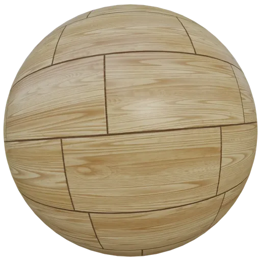 Seamless Beech Wood Plank PBR texture for 3D modeling and rendering, high-resolution 2K.