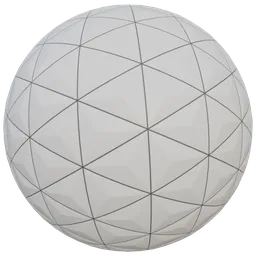 Whiite Pyramid Decor wall grout