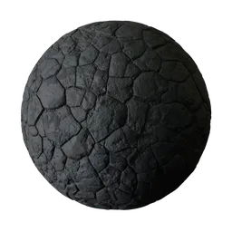 Dark Basalt Stone Pavement