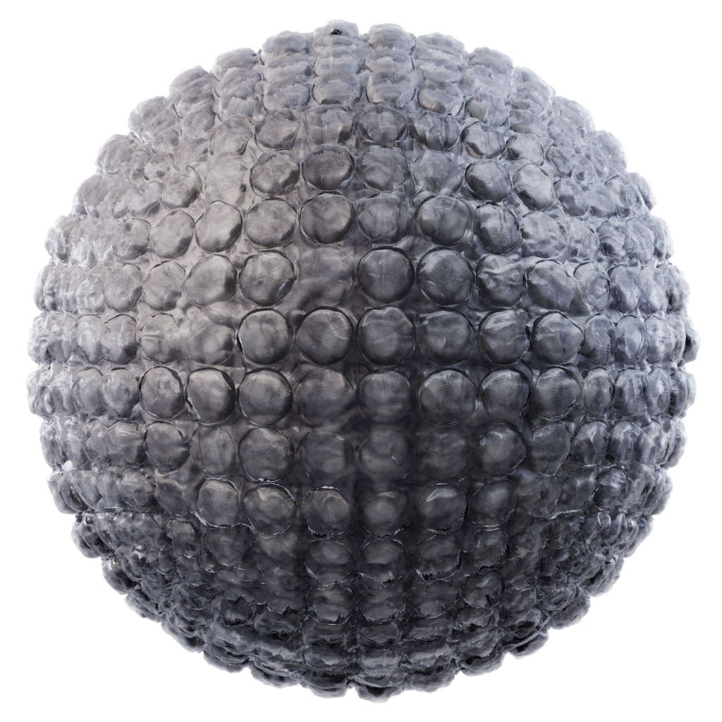 Bubble wrapp for close up renders used FREE plastic materials