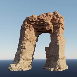 Desert Rugged Rock Formation