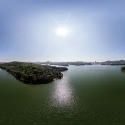 Lake surface during the day