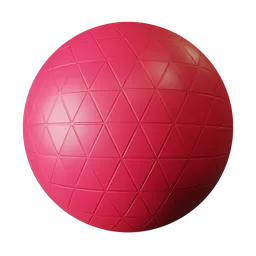 Red Geodesic Panel