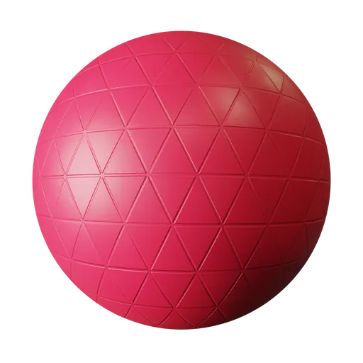 Red Geodesic Panel