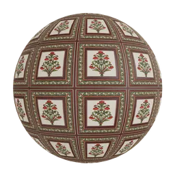 Mughal Flower Motif wallpaper