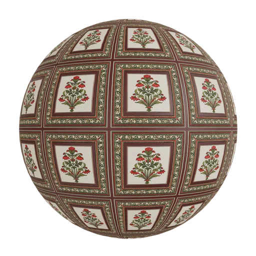 Mughal Flower Motif wallpaper