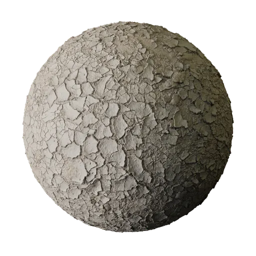Pale Flaking Mud Crust