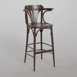 135 Barstool B112 - Dark Chocolate