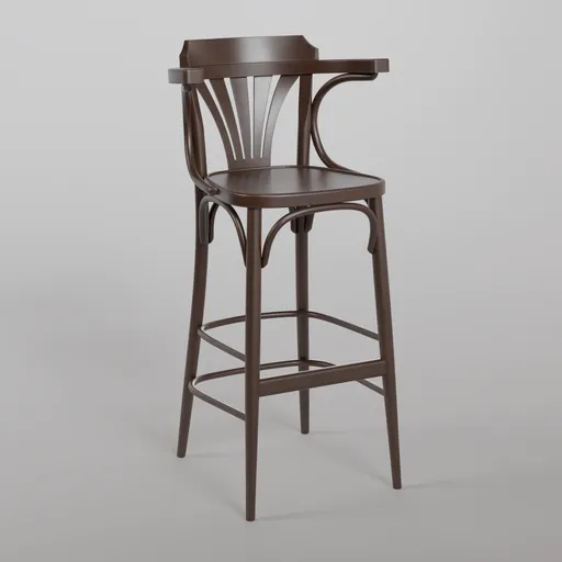 135 Barstool B112 - Dark Chocolate