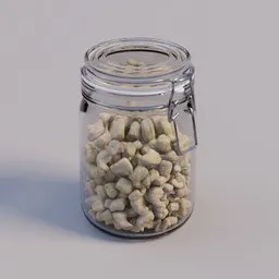 Jar cashew nuts