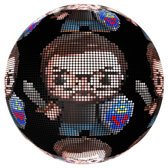 Dot Matrix Generator FREE 3D fx materials BlenderKit