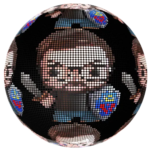 Procedural Dot Matrix Generator texture for PBR material in Blender with customizable dot size, spacing, and emission.