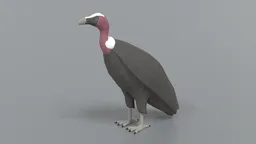 Low Poly Vulture