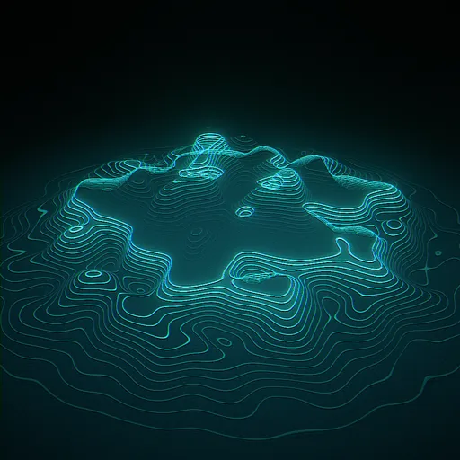Posterized glowing contour effect