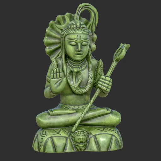 Lord Shiva Meditating Sacred Jade