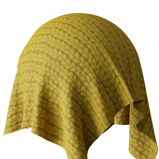 Braided Woven Cotton Fabric yellow FREE fabric materials BlenderKit