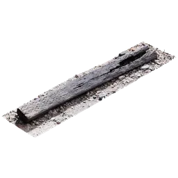 Detailed 3D wooden railway sleeper model with realistic textures, ideal for Blender urban scene rendering.