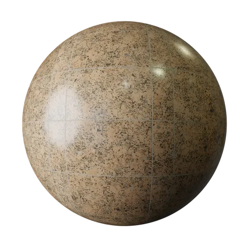 Golden Brown Terrazzo Floor Tiles