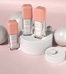 Primer on podium with pearls