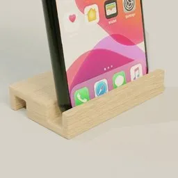 Minimalist Wooden Phone Stand