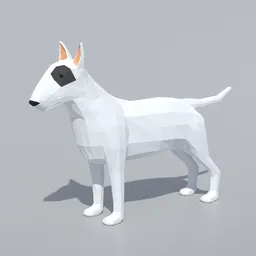 Low Poly Bull Terrier