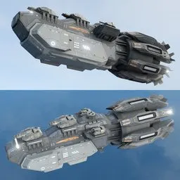Scifi space ship Liberator