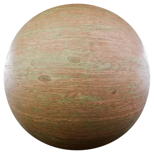 Light dusty wood PBR texture for 3D rendering with diffuse, roughness, normal, and displacement maps.