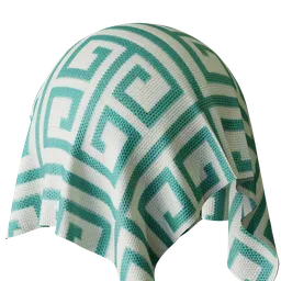 Geometric Green Jacquard