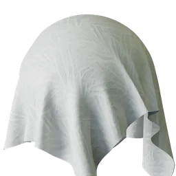 Leaves Grey Sheer