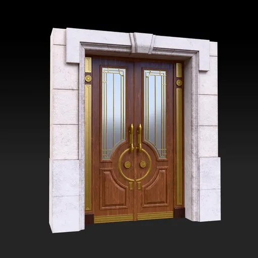Classic Art Deco Rounded Door