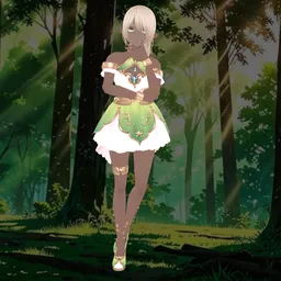Anime Elf Girl (Rigged/Animated)