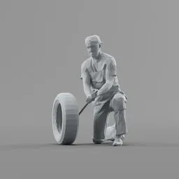 Lowpoly Car Mechanic