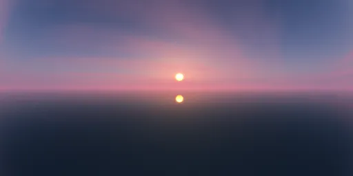 Pink Cloudy Sunset Sky Ocean