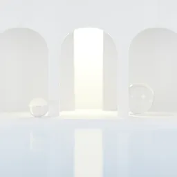 White Pillars With Pool