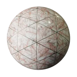 High-resolution PBR marble texture for 3D rendering, ideal for Blender and various 3D applications.